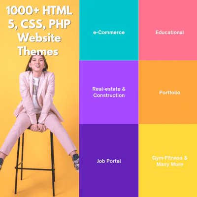 Gói 1000+ Html5, Css, Php Website Themes Và WordPress Plugin