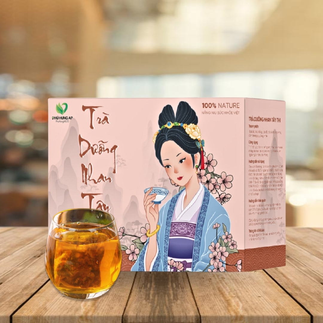 Trà Dưỡng Nhan Tây Thi AP Phú Hưng giúp sáng da mờ thâm cải thiện nếp nhăn