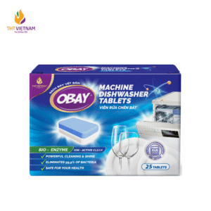 Viên rửa chén OBAY không mùi 500gram - Hộp 25 viên (dùng cho máy rửa bát)