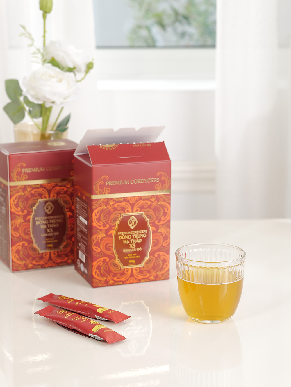 Đông Trùng Hạ Thảo X3 Sâm Lựu Đỏ