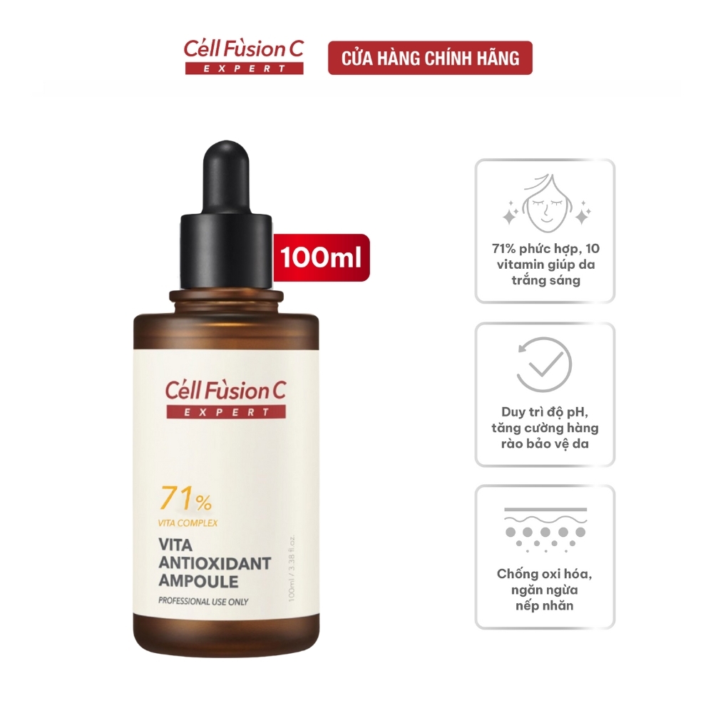 Ampoule Dưỡng Trắng và Ngăn Ngừa Lão Hóa - Cell Fusion C Expert Vita Antioxidant Ampoule 100ml