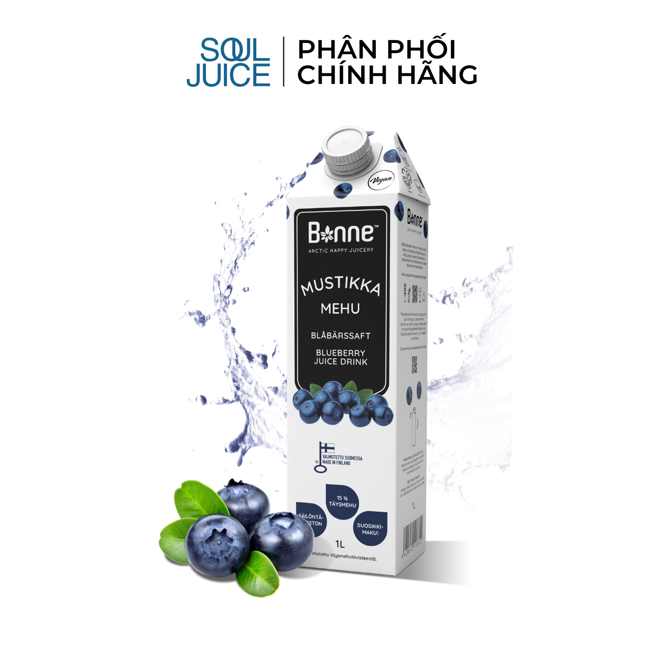 Nước ép quả việt quất rừng BONNE 1 lít