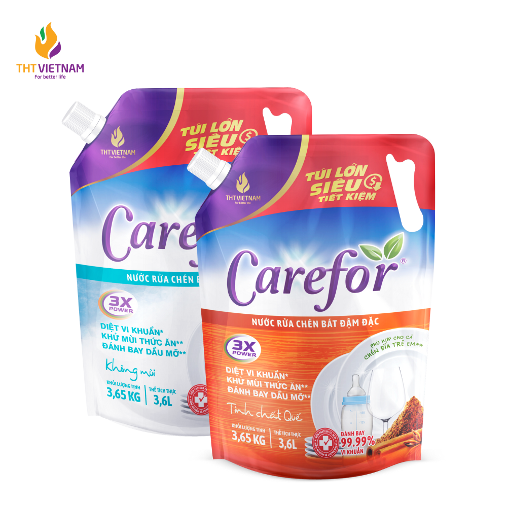 Nước rửa chén bát Carefor 3600ml