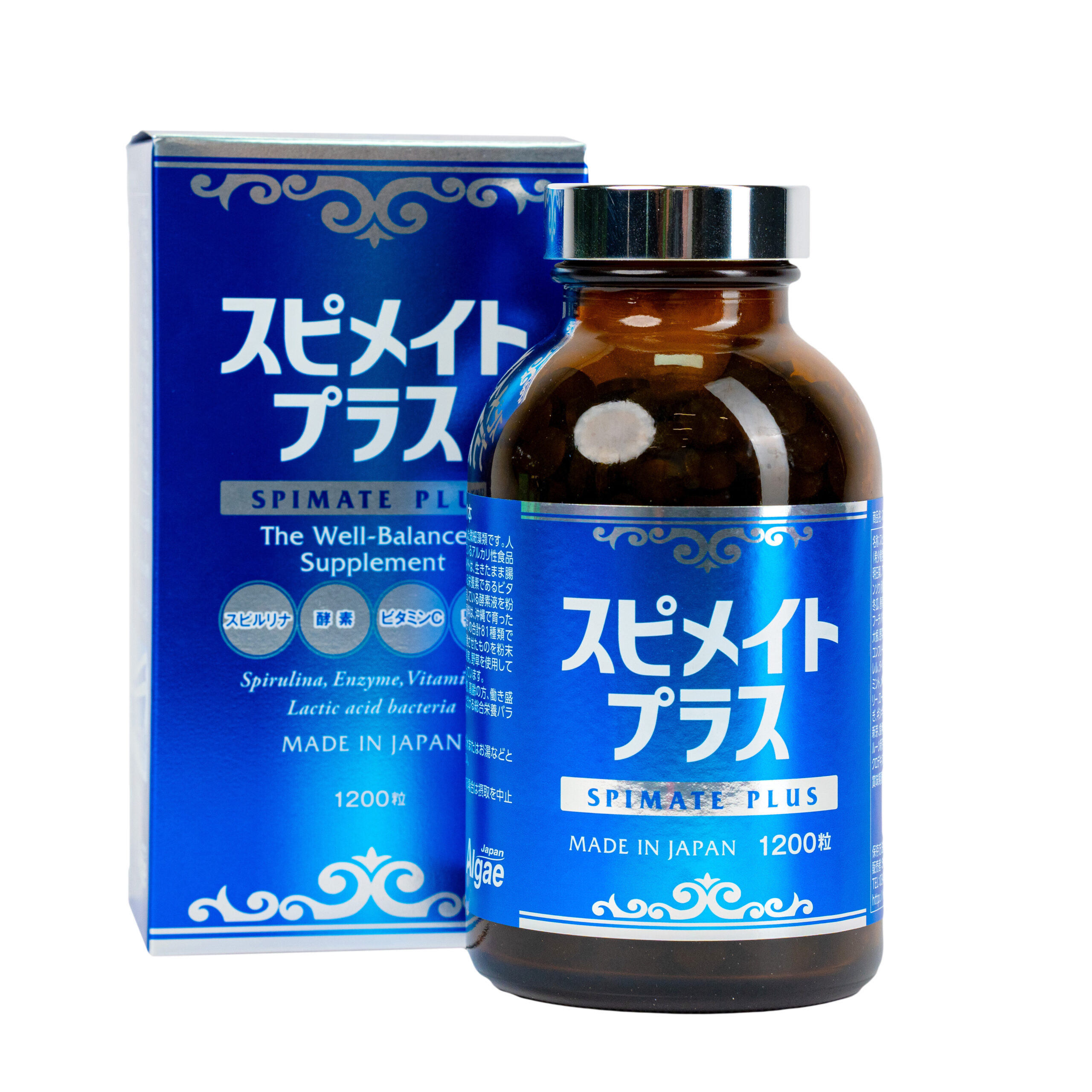 Viên Tảo Xoắn Spirulina Spimate Plus Nhật Bản 1200v