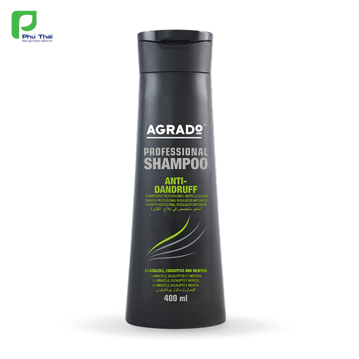 Agrado dầu gội đầu ngăn ngừa gàu 400ml/ Agrado champú professional regulador anticaspa/ agrado antidandruff professional shampoo