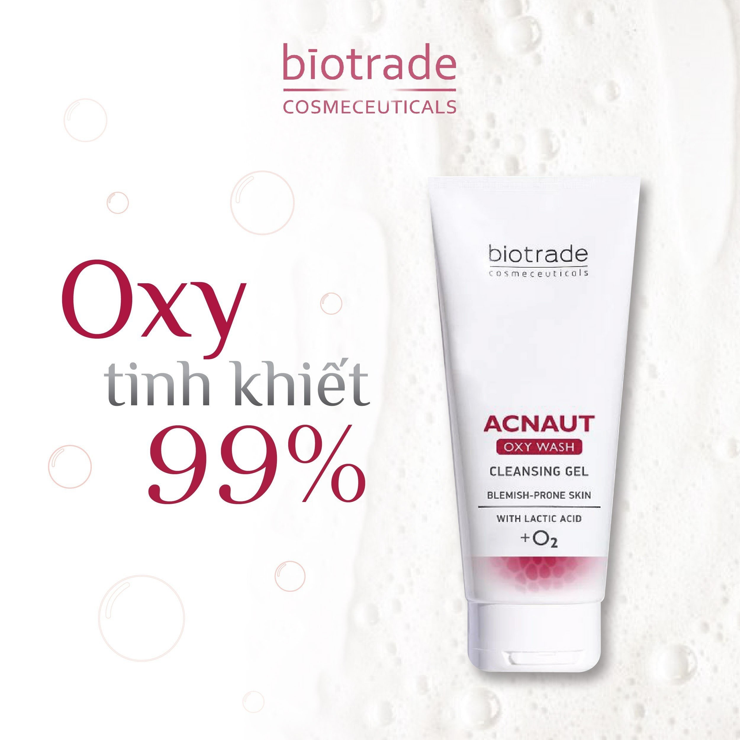 Gel rửa mặt Acnaut Oxy Wash Cleansing Gel 50ml