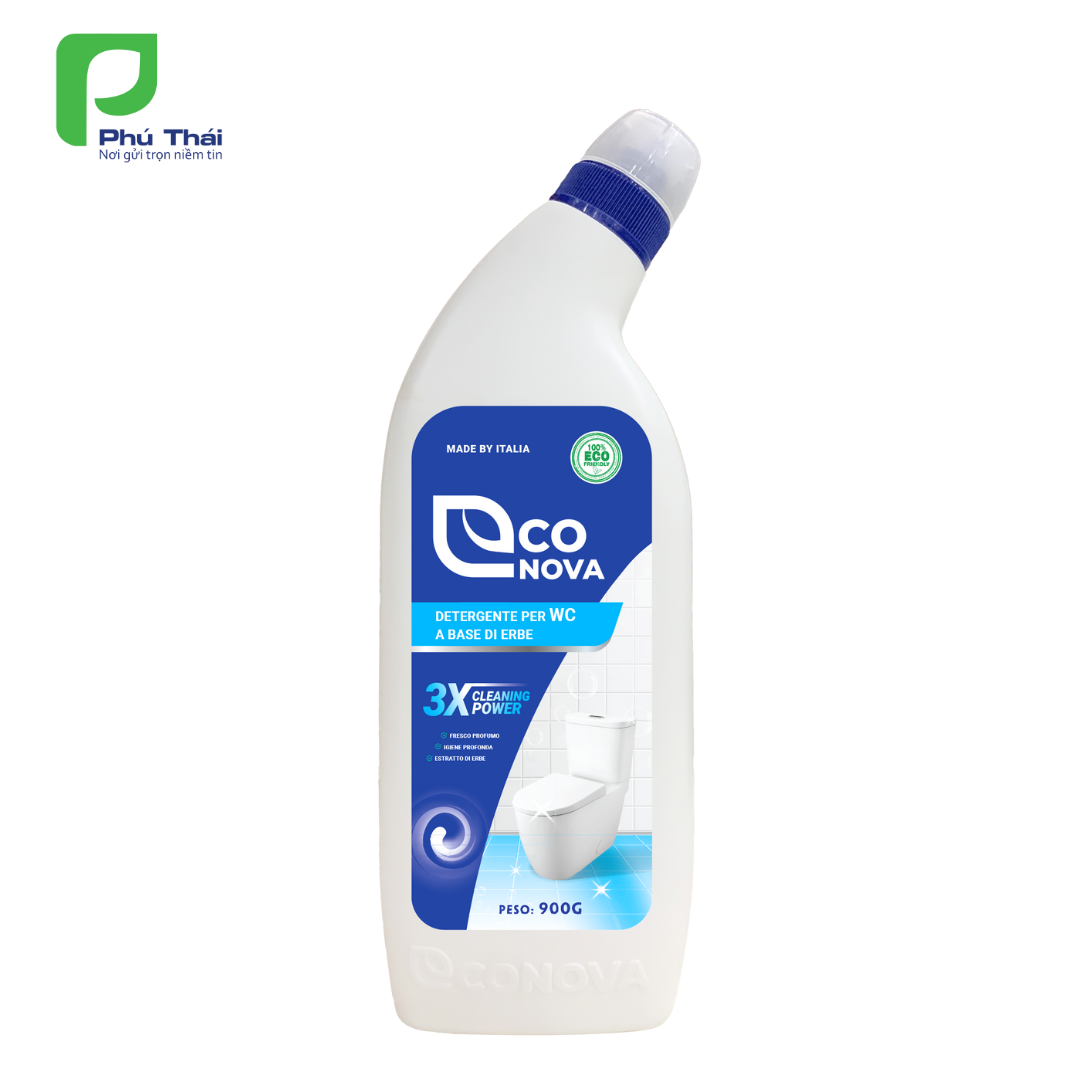 Nước tẩy rửa nhà vệ sinh Econova (Chai 900g)