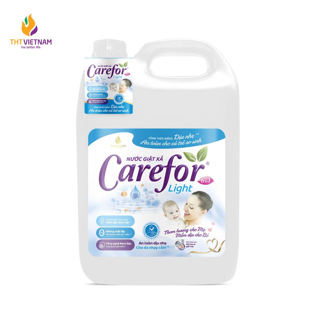 Nước giặt xả dịu nhẹ Carefor Light 5000ml