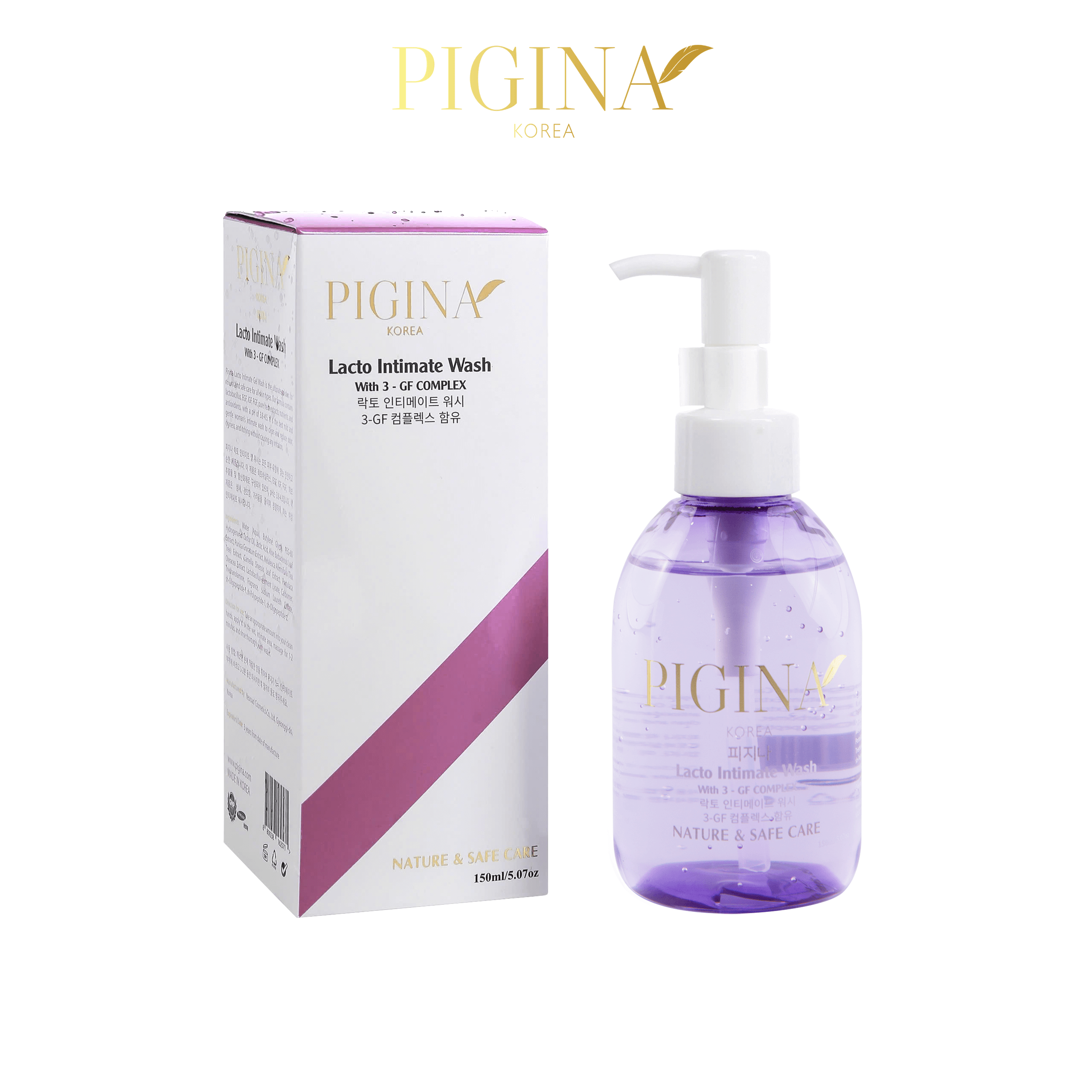 Dung dịch vệ sinh phụ nữ Pigina 150ml - Pigina Lacto Intimate Wash