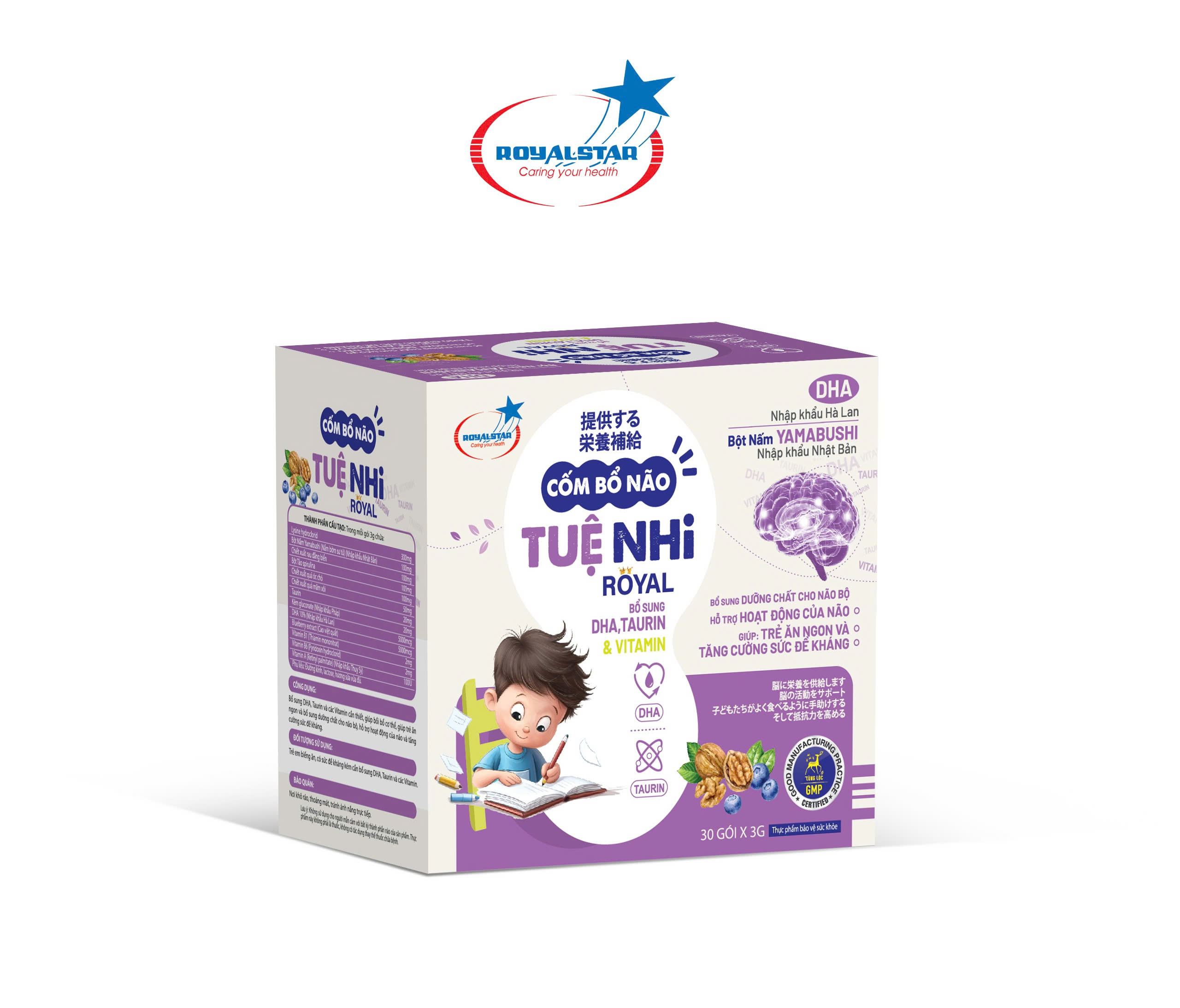 Cốm bổ não Tuệ Nhi Royal - Sản phẩm bổ sung dưỡng chất cho não bộ