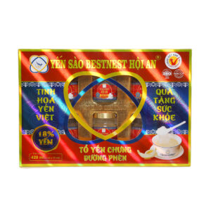 Lốc 6 hũ Tổ yến chưng sẵn BESTNEST HỘI AN 18% Đường Phèn (kèm túi)