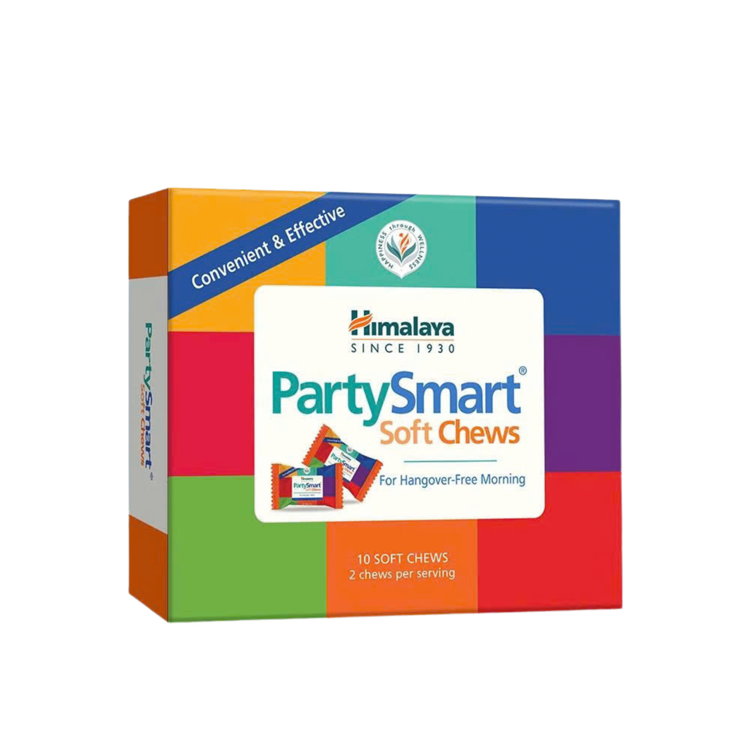 Hộp 10 viên Viên kẹo Party Smart hỗ trợ giảm buồn nôn, khó chịu sau tiệc tùng