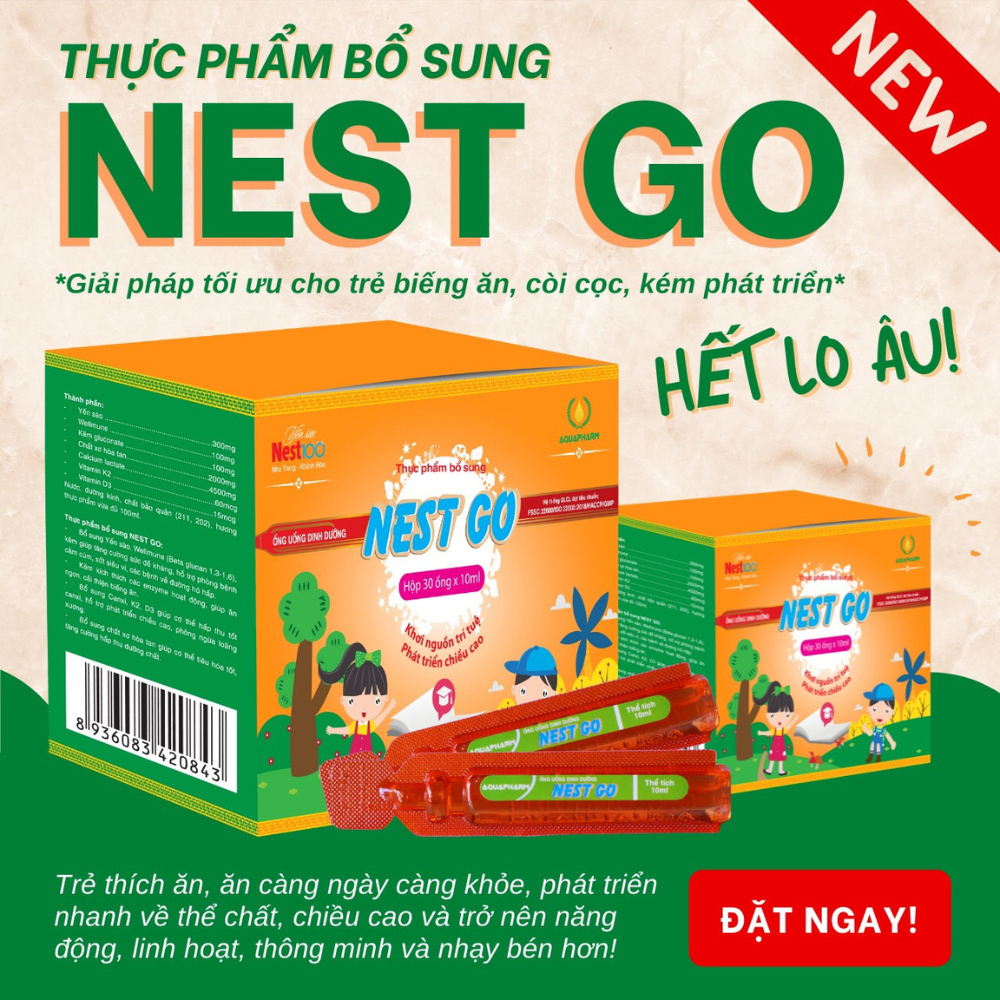 TPBS Ống uống dinh dưỡng Nest Go hỗ trợ trẻ ăn ngon, tăng cường đề kháng, phát triển chiều cao