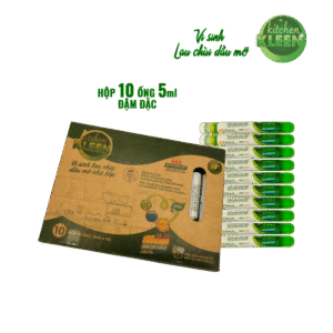 Hộp vi sinh lau chùi dầu mỡ Kitchen Kleen (10 ống 5ml)
