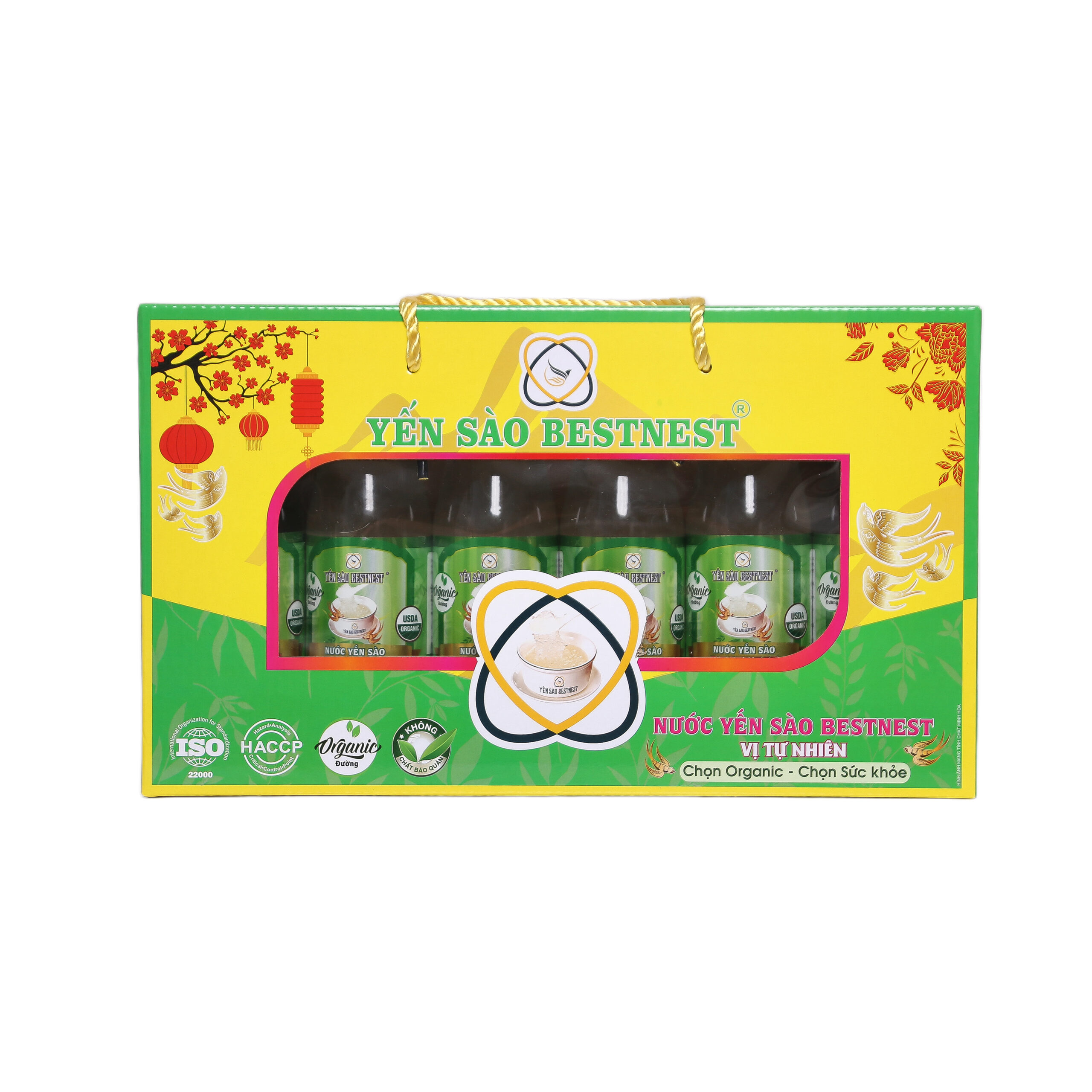 Hộp 6 chai Nước yến sào BESTNEST Tự nhiên 180ml