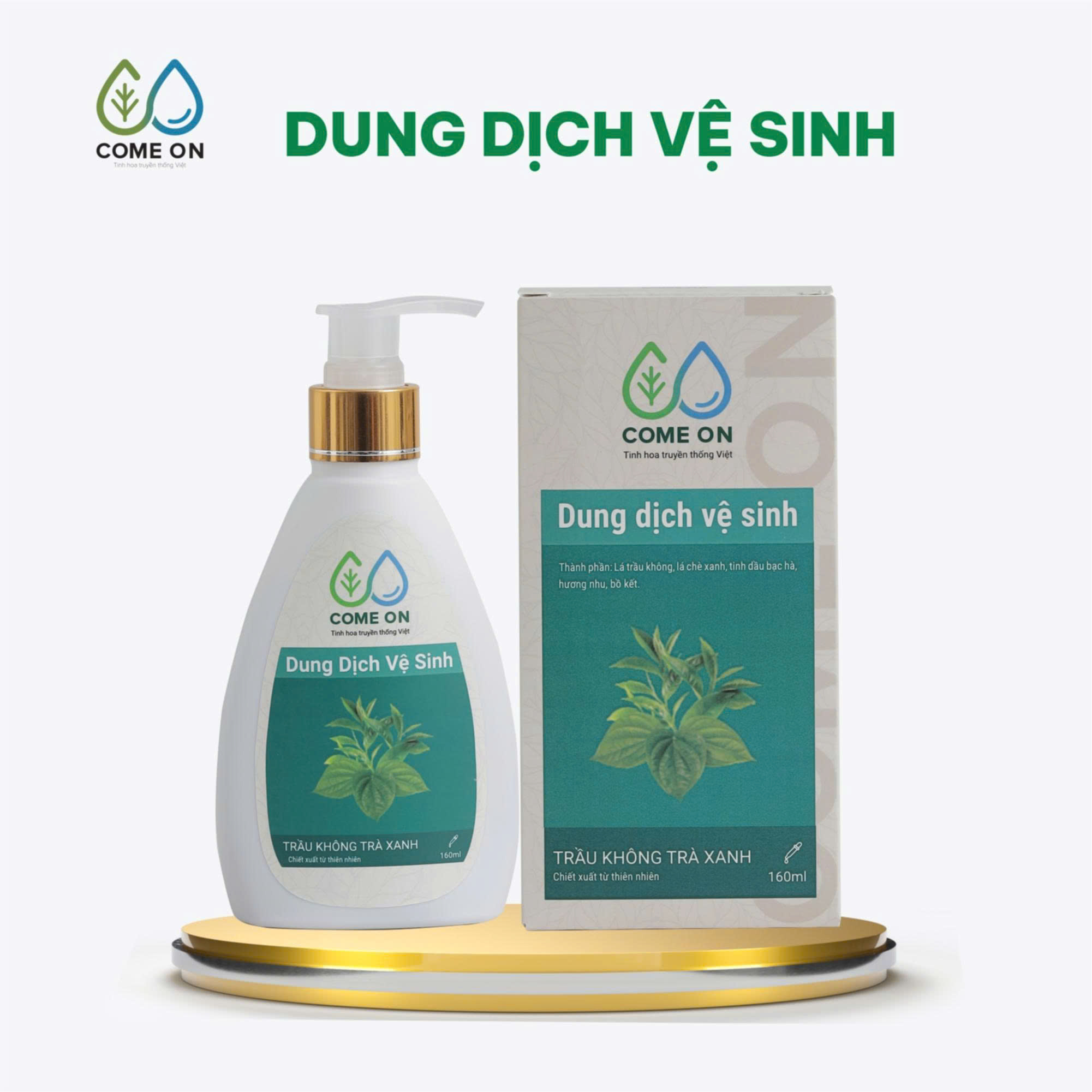 Dung dịch vệ sinh COME ON sử dụng cho mẹ bầu, nam, nữ và tuổi dậy thì 160ml