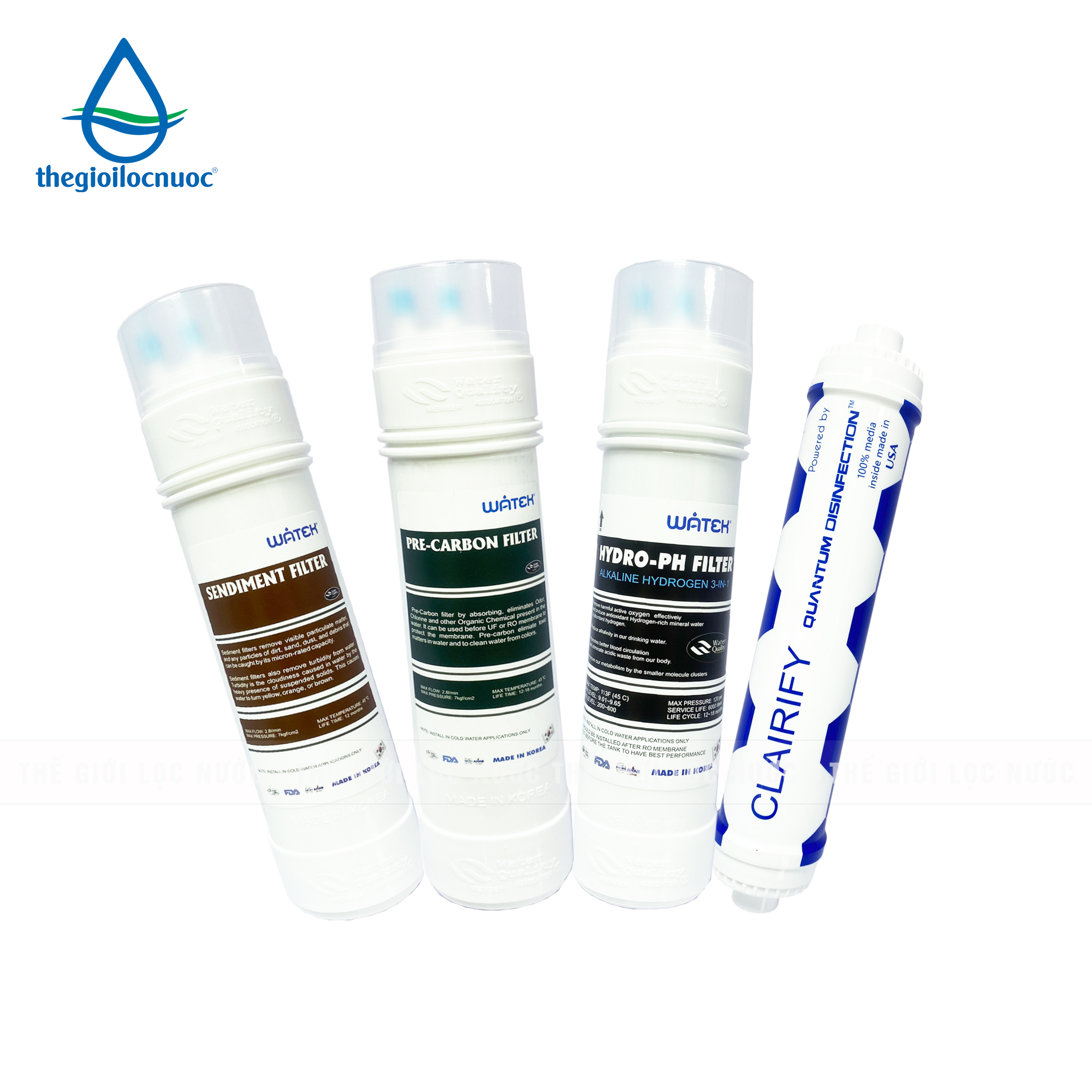 Combo lõi lọc nâng cấp đúc nguyên khối (combo 2), model: F-CB-DNK