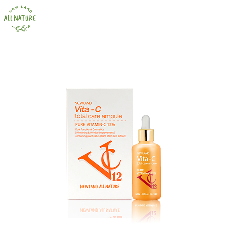 Tinh chất Vita-C Total Care Ampule Newland hỗ trợ dưỡng sáng & mờ thâm (lọ 10ml)