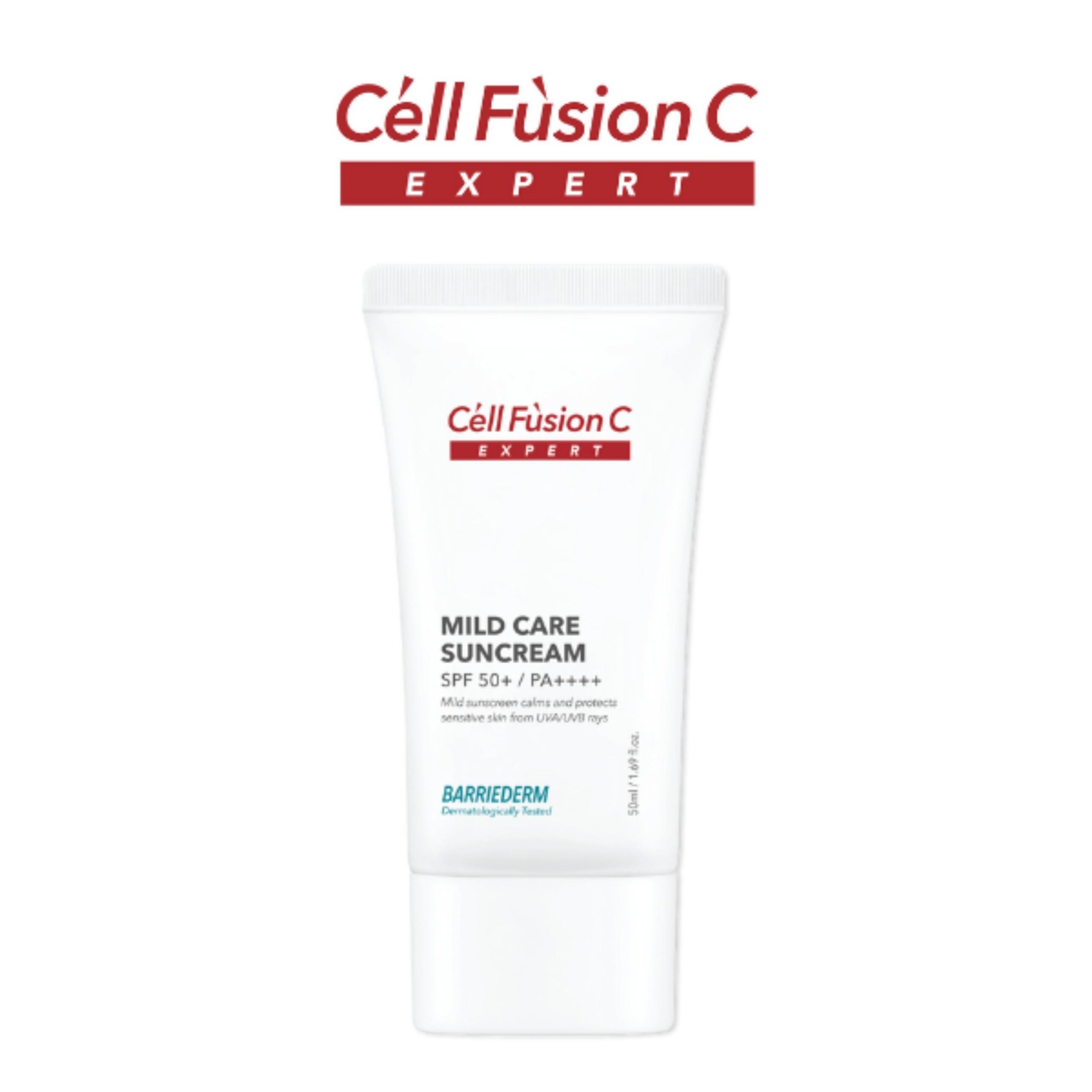 Kem chống nắng làm dịu da, tăng cường hàng rào bảo vệ da 50ml - Cell Fusion C Expert Mild Care Suncream SPF 50+/ PA++++