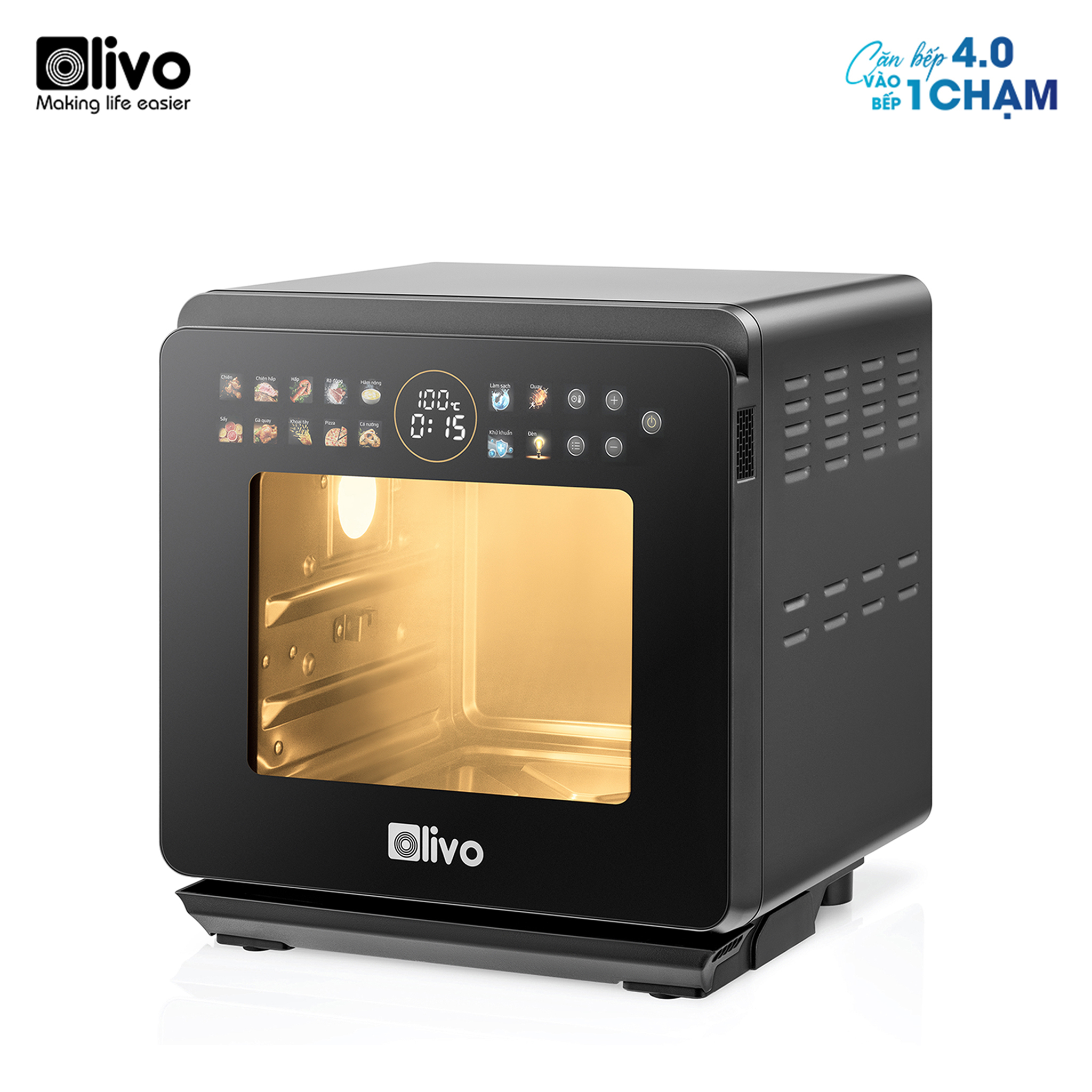 Nồi chiên hấp đa năng OLIVO SF1600