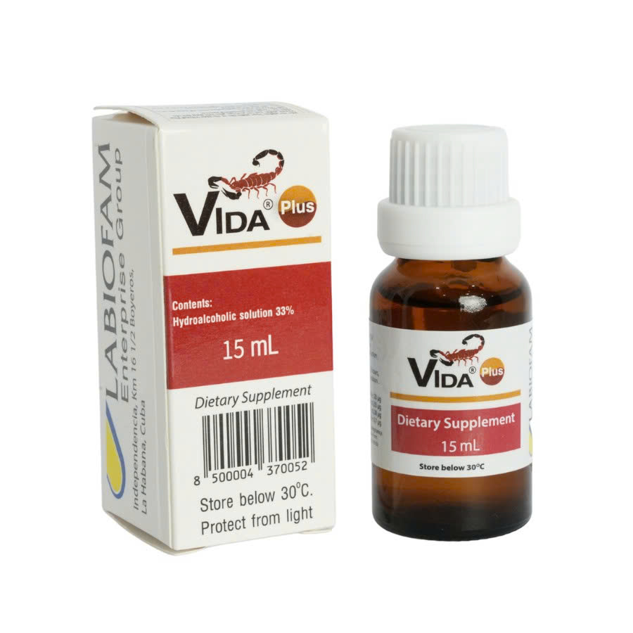 VIDA PLUS - Chiết xuất từ Nọc bọ cạp xanh Cuba (chai 15ml)