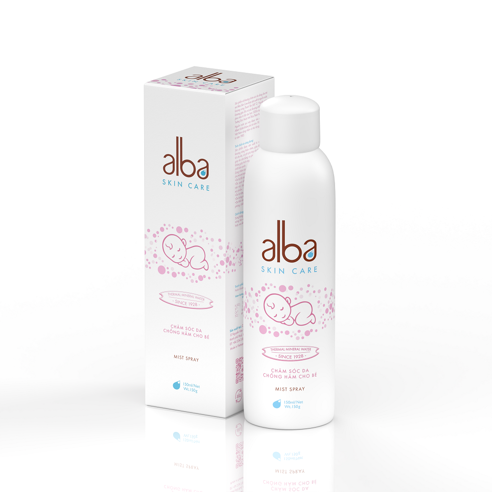 Xịt khoáng chống hăm cho bé Alba 150ml