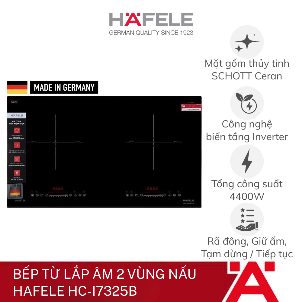 Bếp từ 2 vùng nấu HC-I7325B
