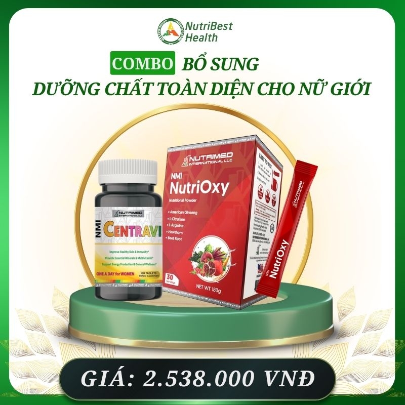 Combo Bổ Sung Dưỡng Chất Toàn Diện Cho Nữ giới