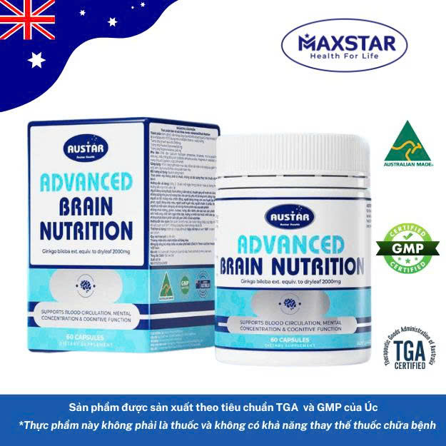 Viên uống Austar Advanced Brain Nutrition - Bổ Não (Hộp 60 viên)