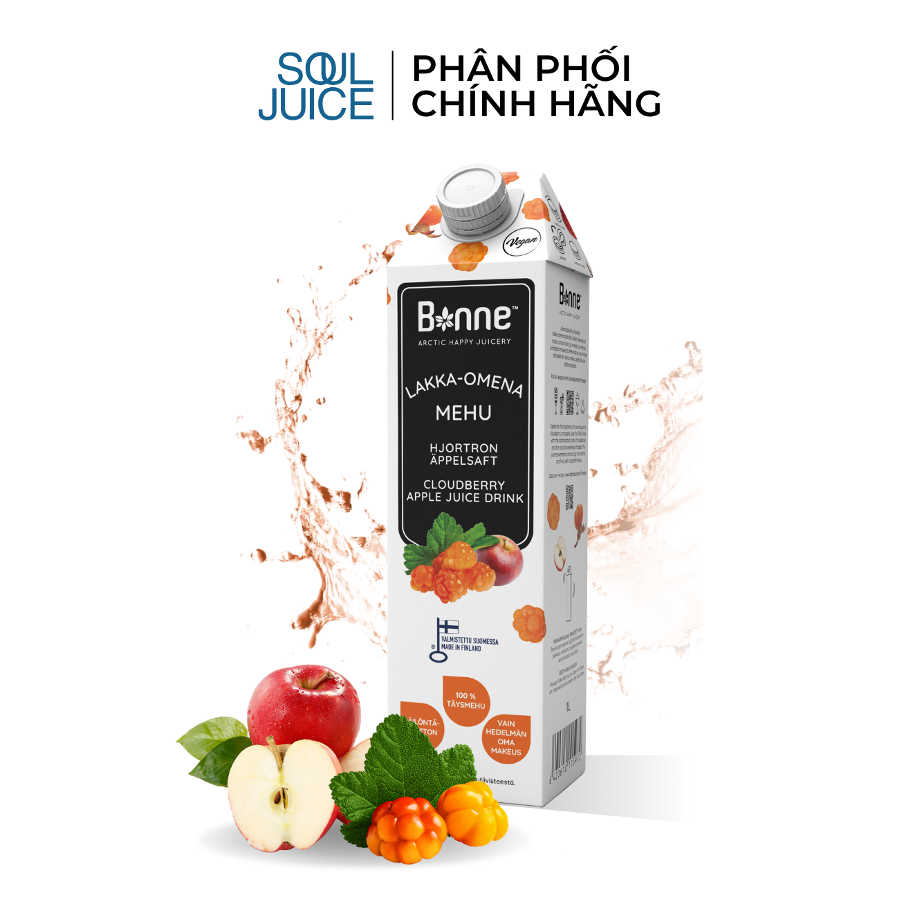 Nước ép cao cấp quả dâu mây mix táo BONNE 1 lít