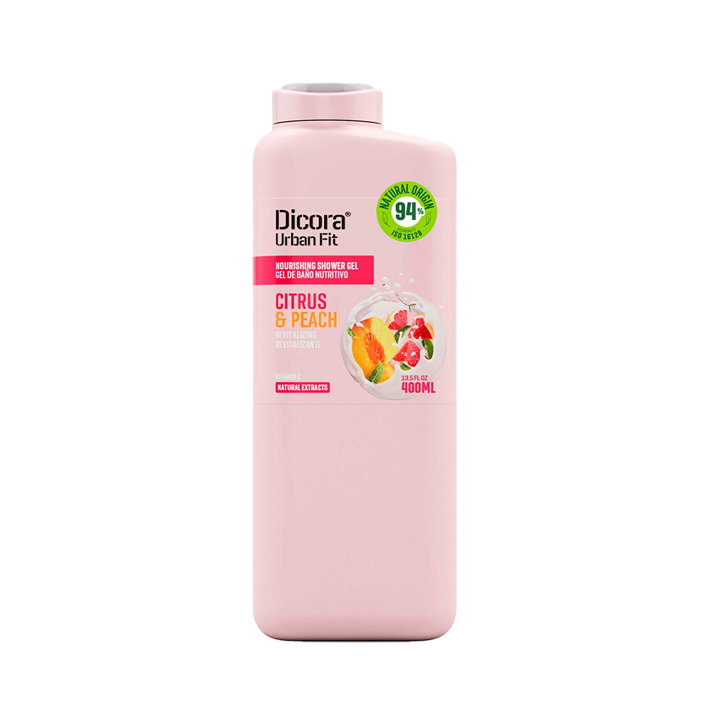 Sữa tắm Dicora Urban Fit Vitamin C - Cam quýt & đào (400ml)