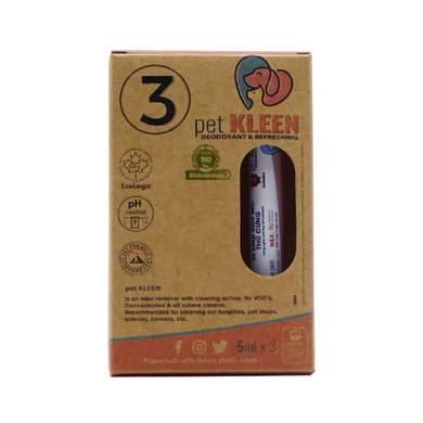 Hộp vi sinh khử mùi thú cưng Pet Kleen (3 ống 5ml)