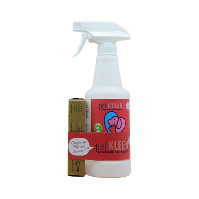 Bộ vi sinh khử mùi thú cưng Pet Kleen (1 chai 500ml + 3 ống 5ml)