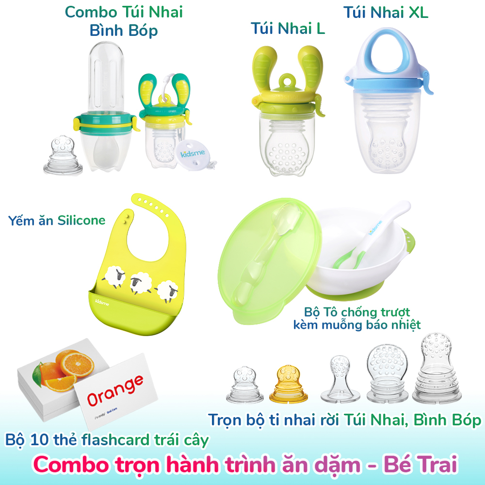 TRỌN QUÁ TRÌNH ĂN DẶM CHỦ ĐỘNG KIDSME - BÉ TRAI