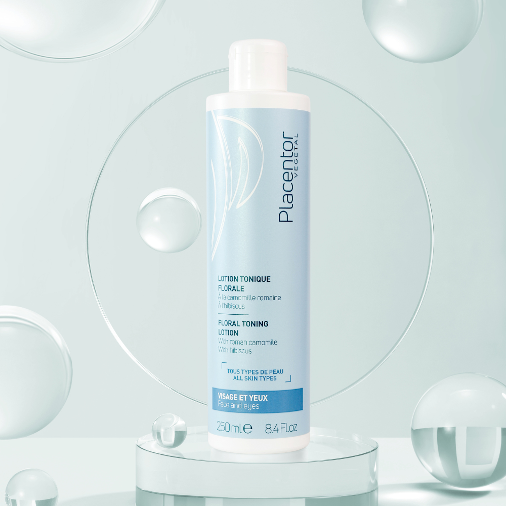 Toner dưỡng da mặt & mắt – Placentor Floral Toning Lotion Face and Eyes (chai 250ml)