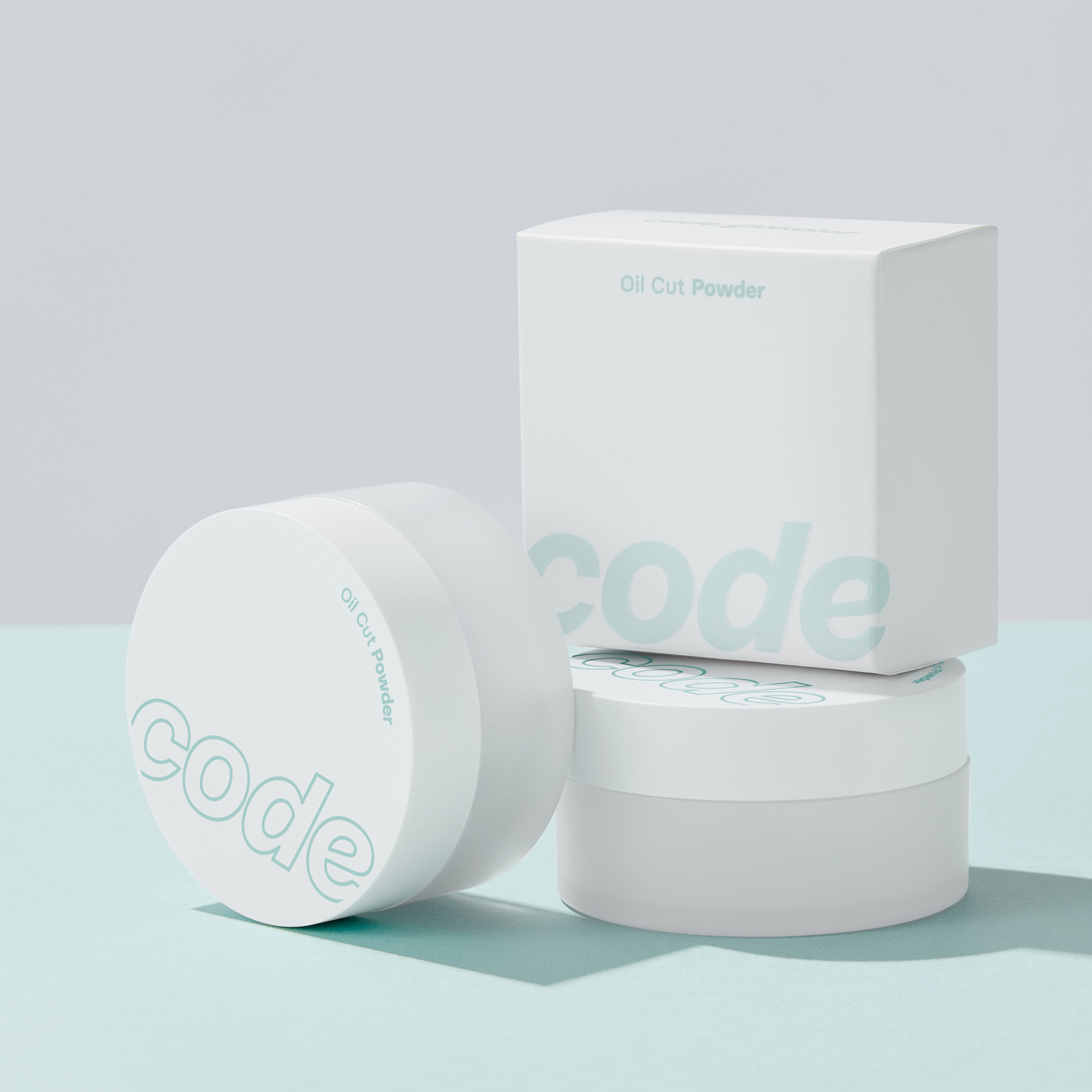 Phấn phủ bột kiềm dầu CODE GLOKOLOR mỏng mịn, hấp thụ dầu thừa, khô thoáng OIL CUT POWDER - 6g