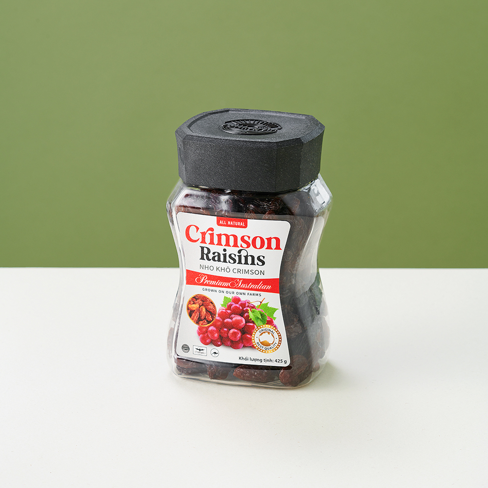 Nho khô Crimson nhập khẩu Úc (hộp 425g)