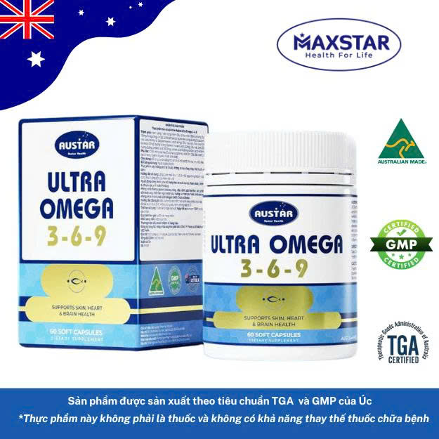 Viên Uống Austar Ultra Omega 3-6-9 (Hộp 60 viên)