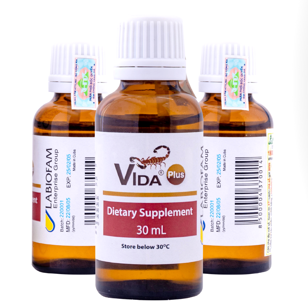 VIDA PLUS - Chiết xuất từ Nọc bọ cạp xanh Cuba (chai 30ml)