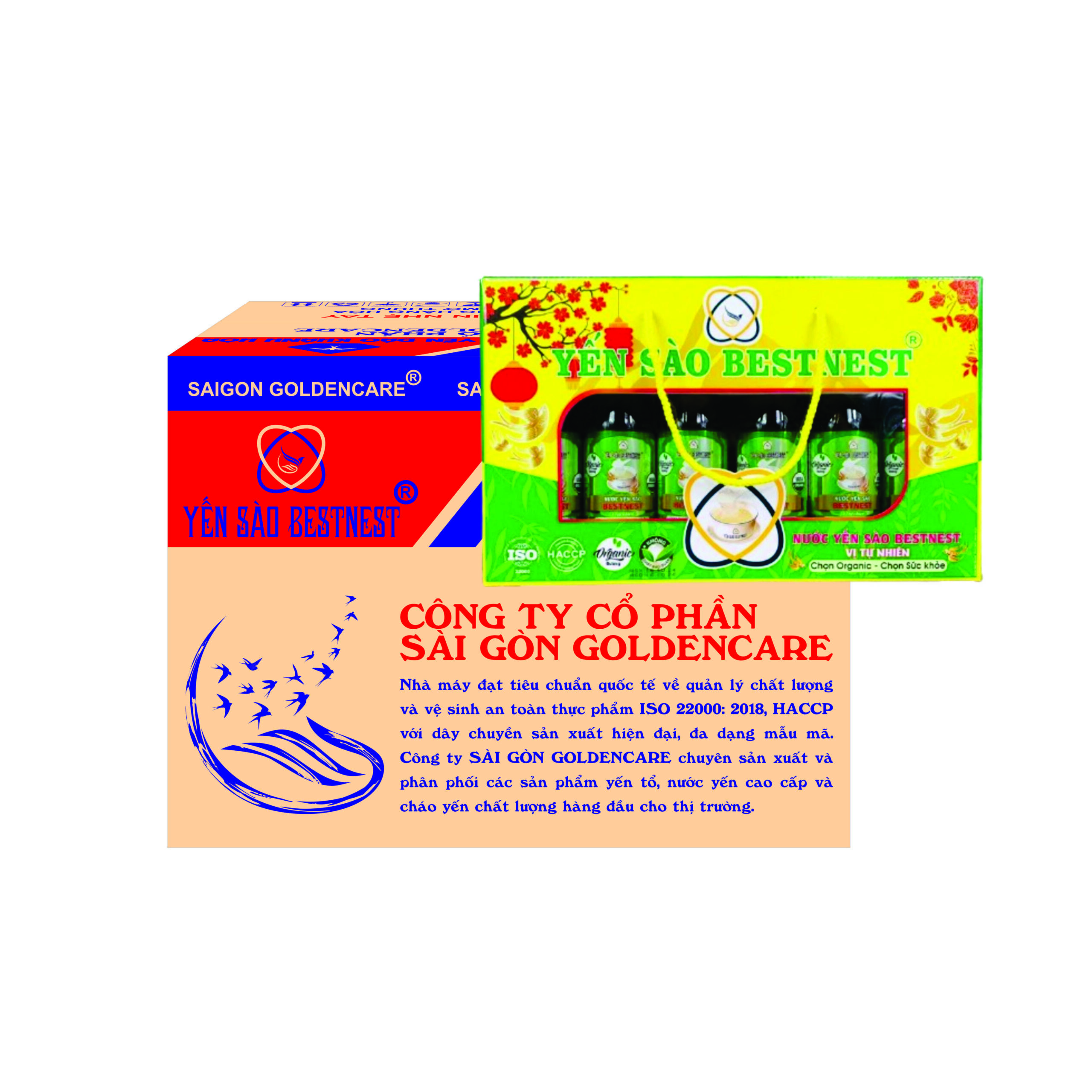 Thùng 10 HỘP 6 CHAI NƯỚC YẾN SÀO BESTNEST TỰ NHIÊN 180ml