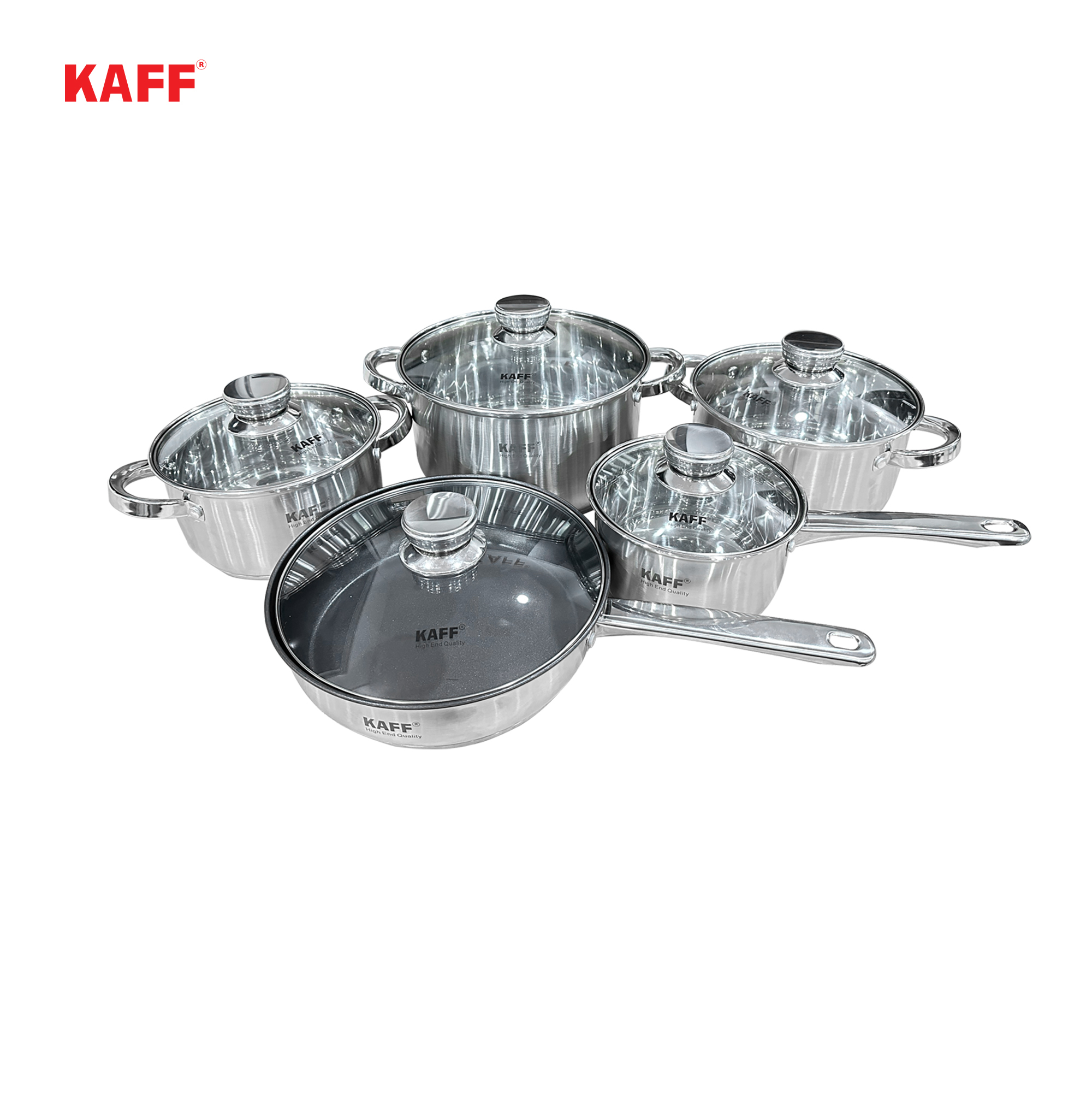 Bộ nồi chảo inox 5 món KAFF KF - ST005FR