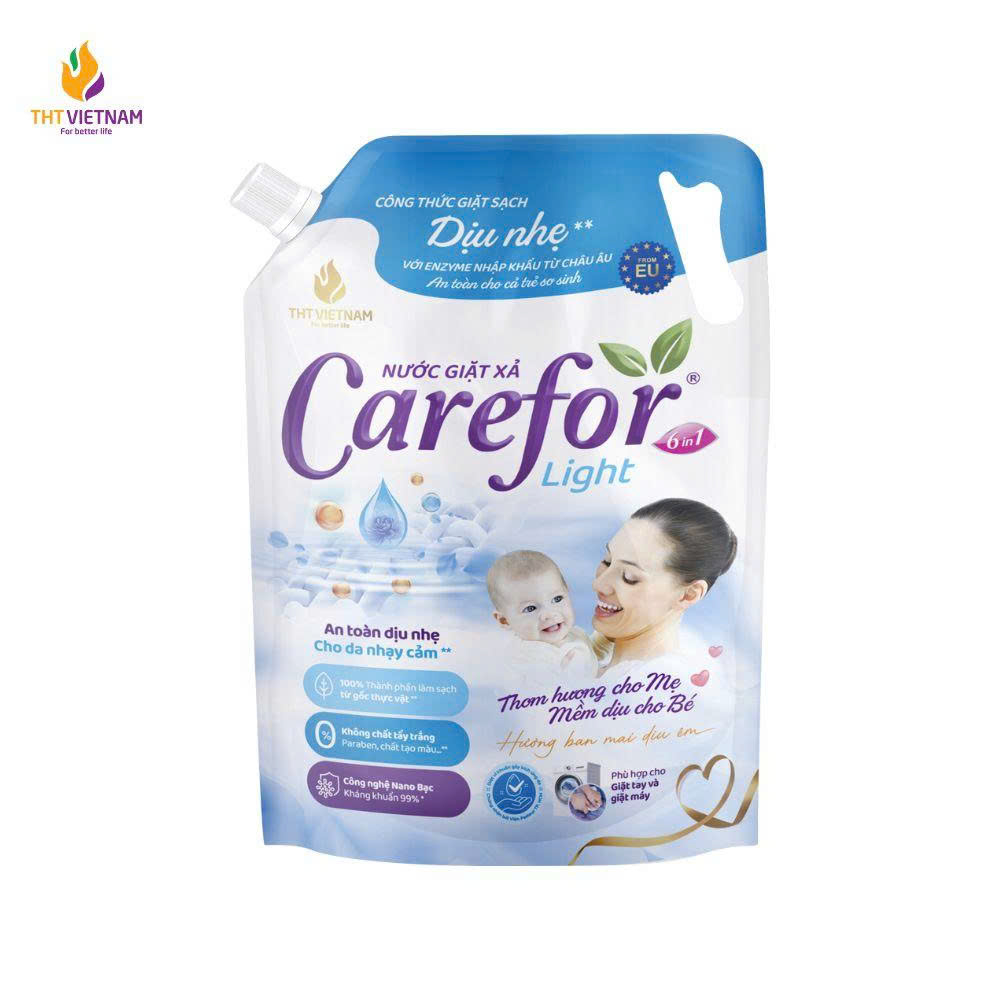 Nước giặt xả dịu nhẹ Carefor Light 3600ml