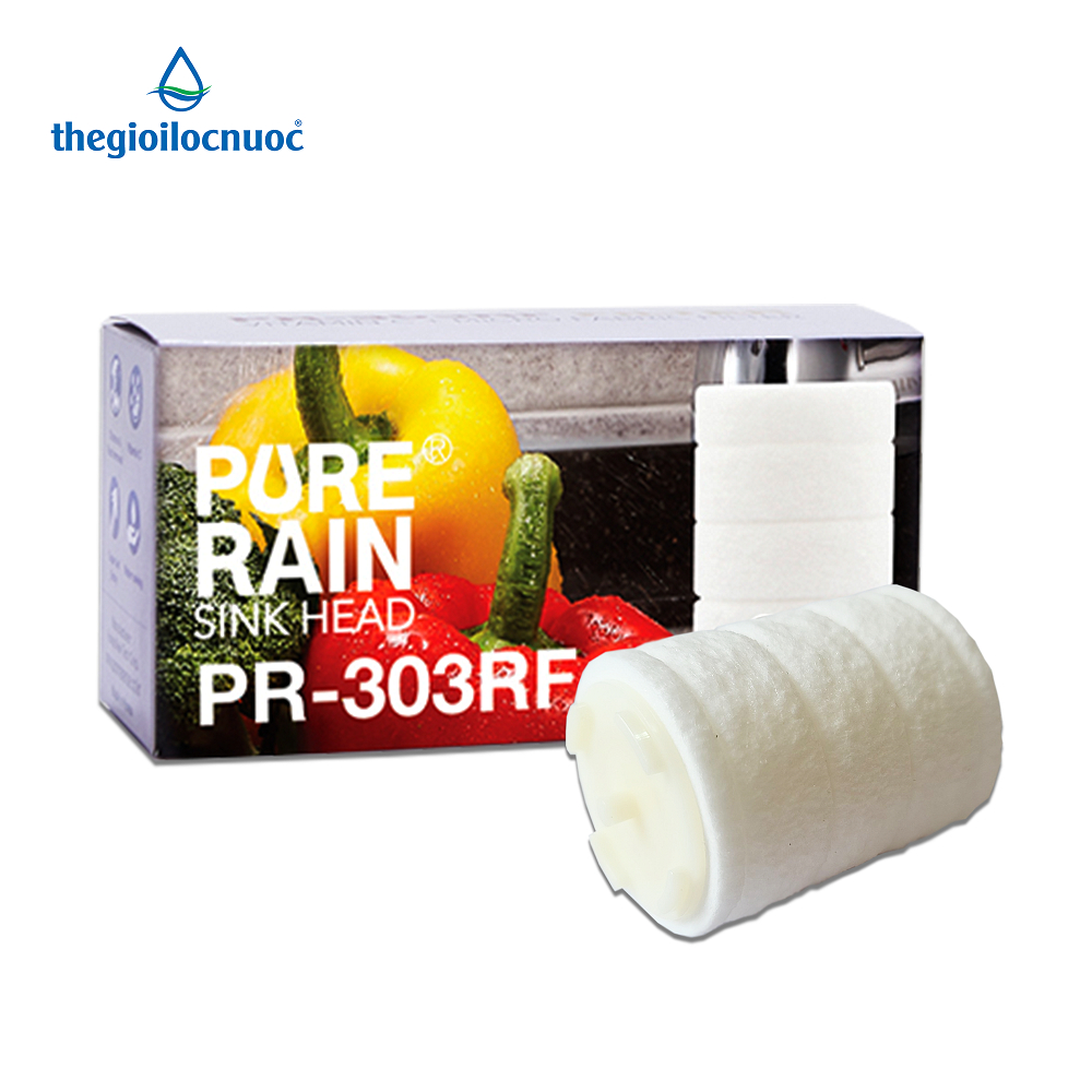 Lõi lọc nước PR-303RF dùng cho bộ lọc Pure Rain PR-303 (combo 3 lõi), model: PR-303RF