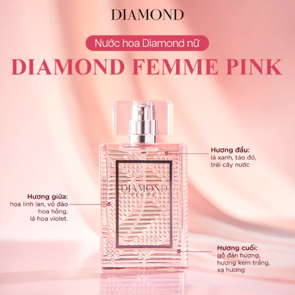 Nước Hoa Nữ Diamond Femme 45ml ( Pink)