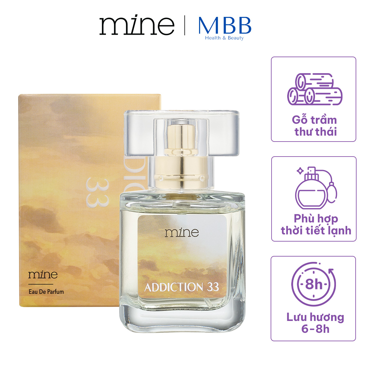 Nước hoa Mine Addiction 33 lưu hương 6-8h 30ml