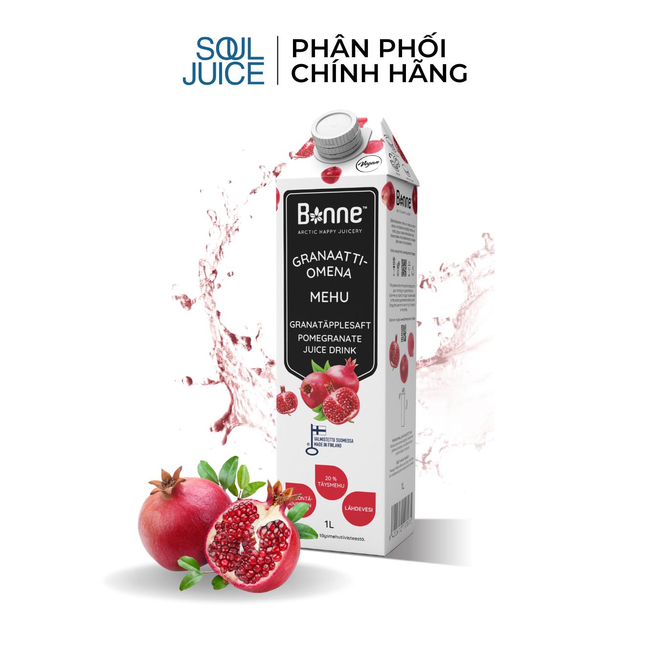 Nước ép quả lựu đỏ BONNE 1 lít