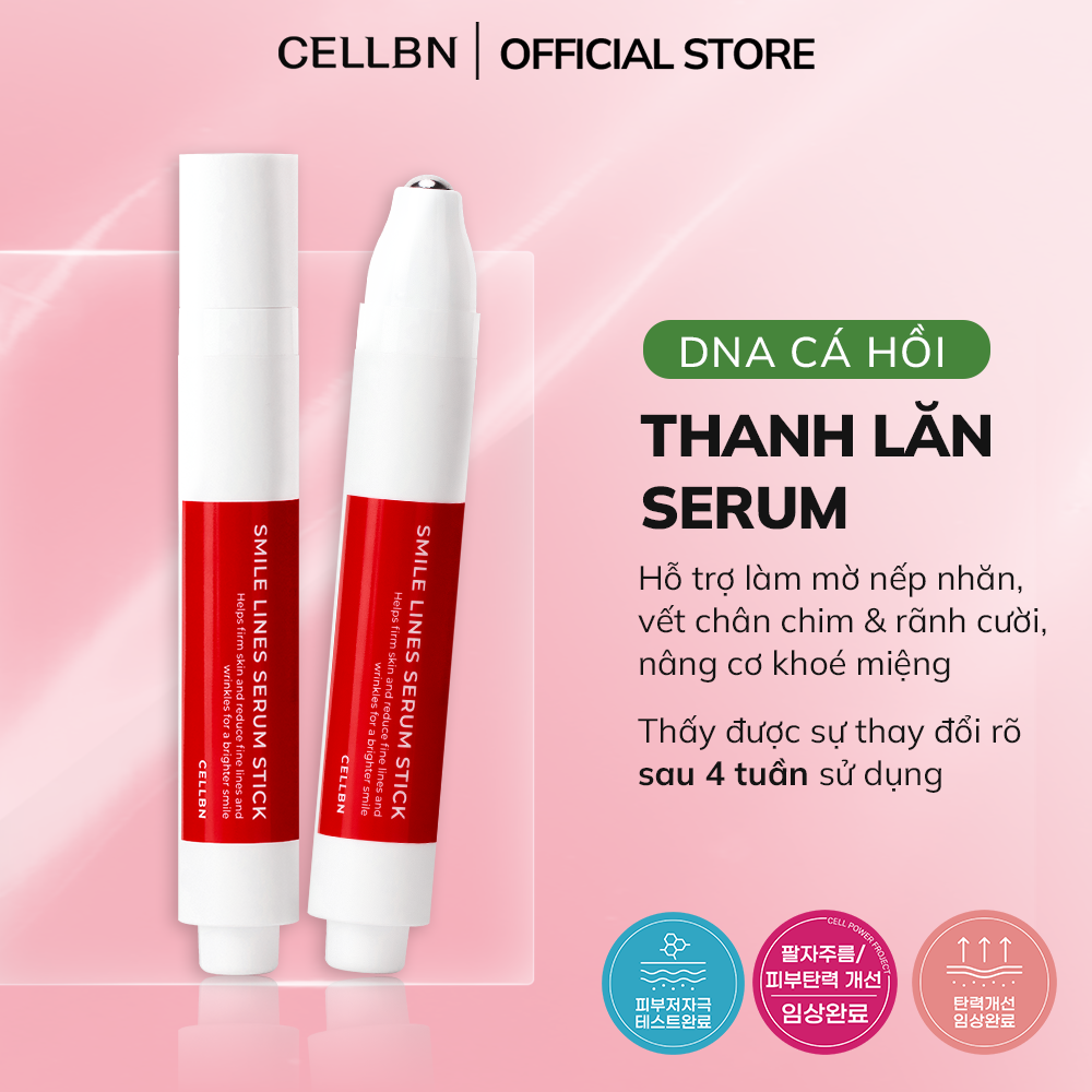 Thanh Lăn Serum CELLBN Hỗ Trợ Cải Thiện Nếp Nhăn Giúp Da Săn Chắc Peptide, Collagen & Adenosine 15ml