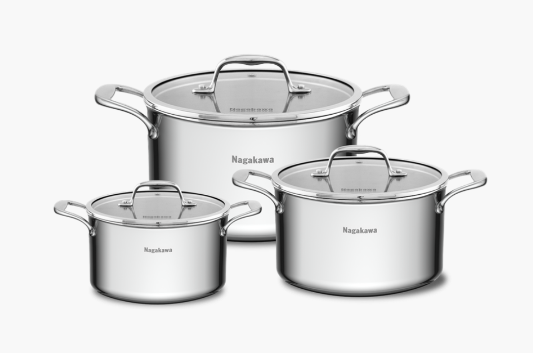 Bộ nồi inox Nagakawa Haru NAG1355