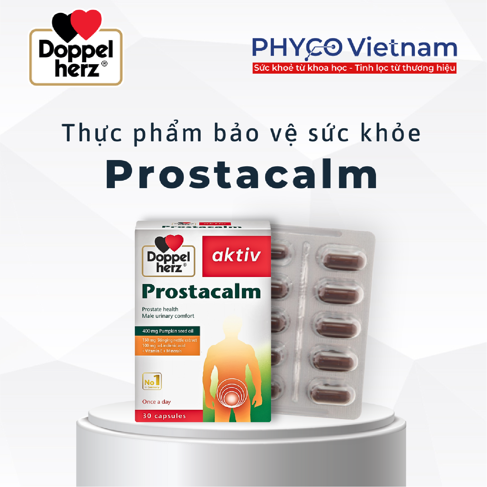 TPBVSK Prostacalm hỗ trợ giảm triệu chứng phì đại tiền liệt tuyến