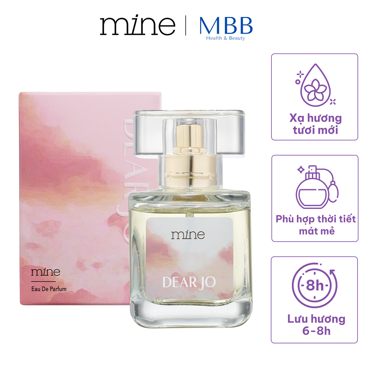 Nước hoa nữ Mine Dear Jo lưu hương 6-8h 30ml